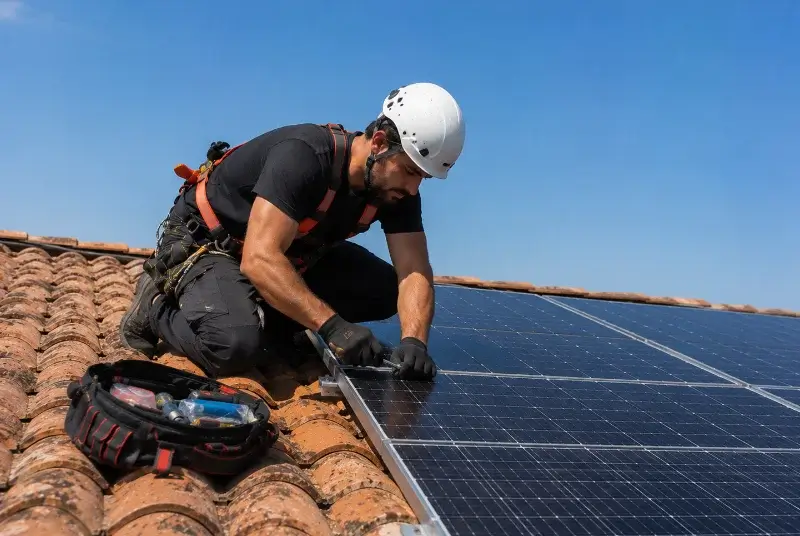 Maintenance et monitoring de panneaux solaires à Lunel